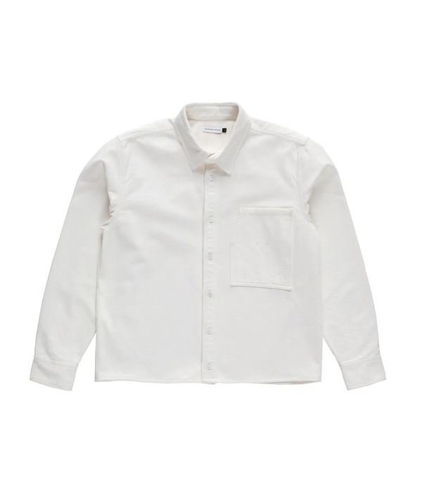 POP Trading Company Button Overshirt, Off White