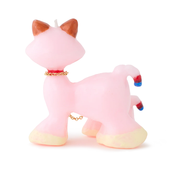 Olga Goosecandles Pink Cats Candle