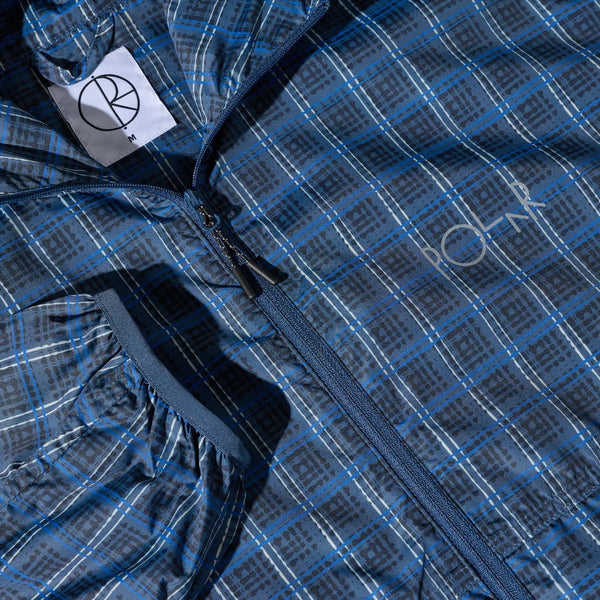 Polar Skate Co. Chase Light Shell Jacket, Blue Check