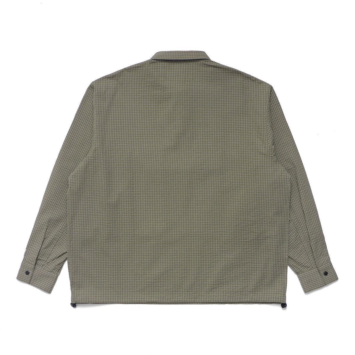 Plaid Tactical Overshirt, Green/White