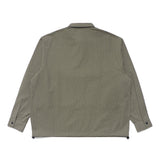 Plaid Tactical Overshirt, Green/White