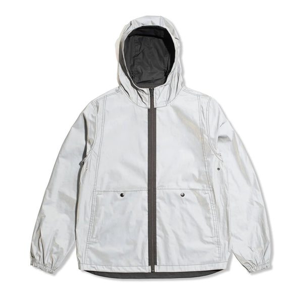 POP Trading Company Reversible Tech Jacket, Anthracite / Reflective