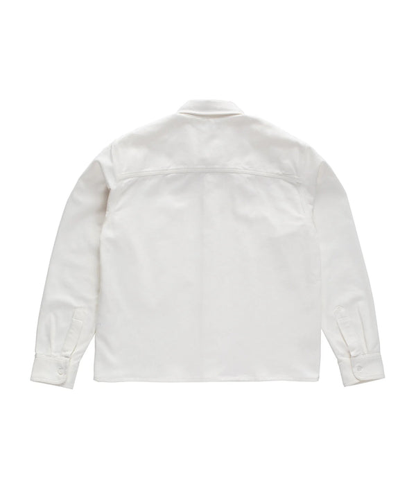 POP Trading Company Button Overshirt, Off White