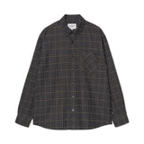 L/S Todrick Shirt, Houndstooth Blue