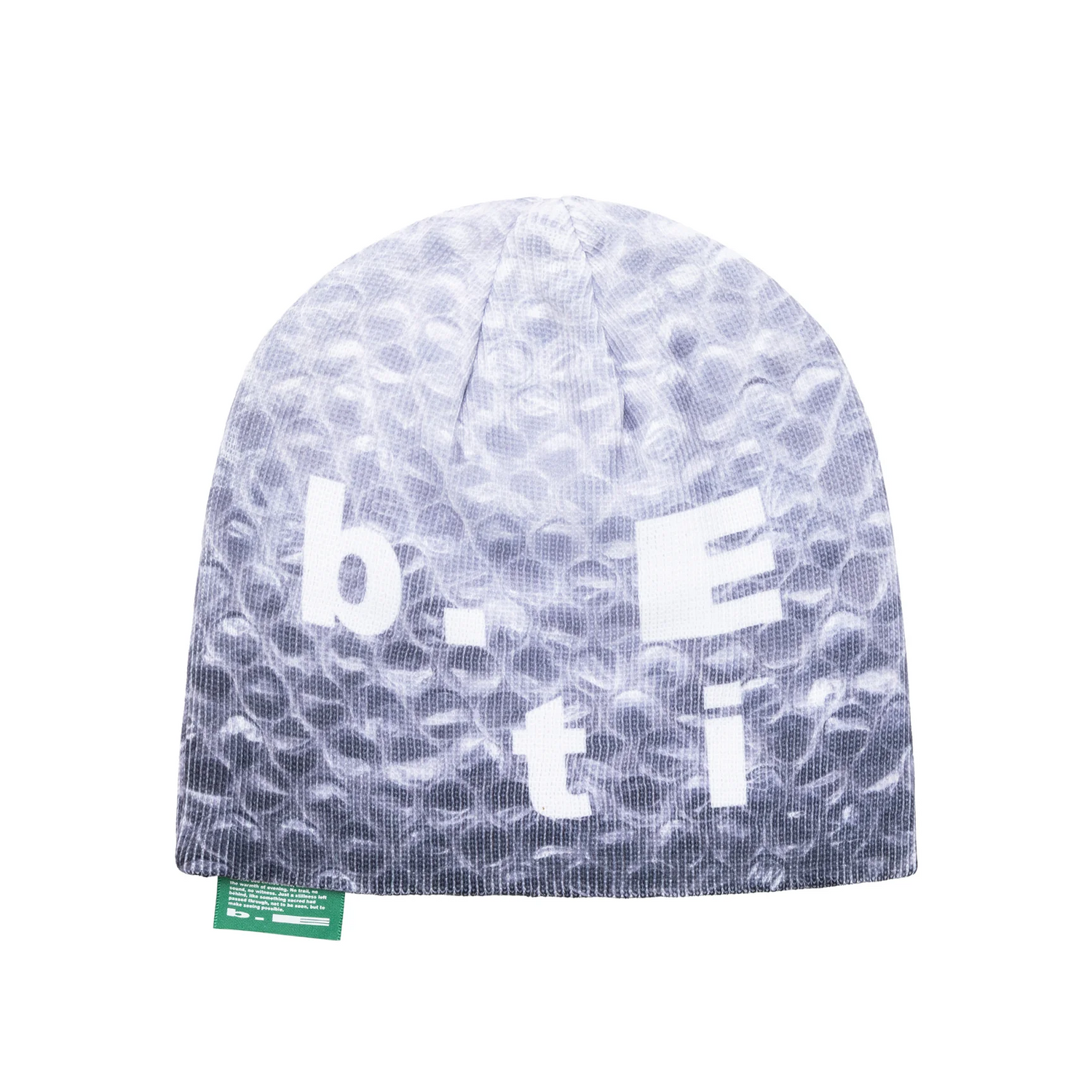Bubble Wrap Beanie, Grey / White