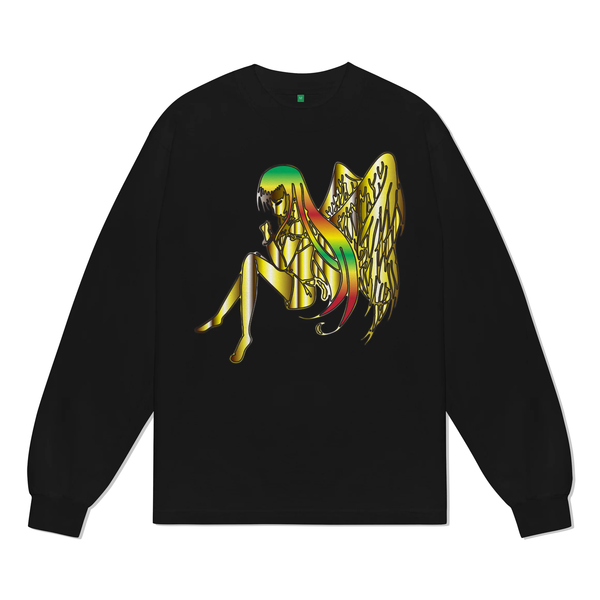 b.Eautiful b.Eautiful x Sara Yukiko Mon b.e Angel L/S Tee, Black