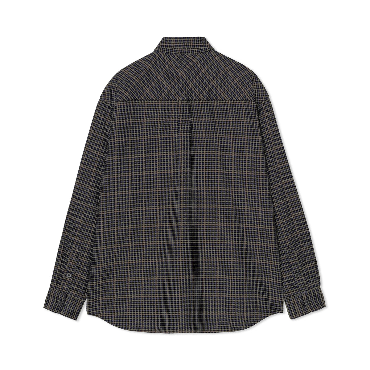 L/S Todrick Shirt, Houndstooth Blue