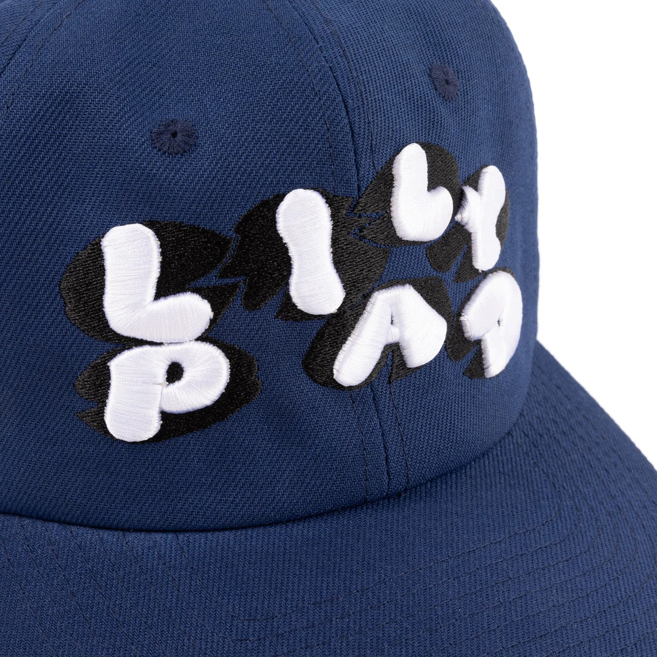 Lilypad Custom 6 Panel Unstructured Hat, Navy / Black
