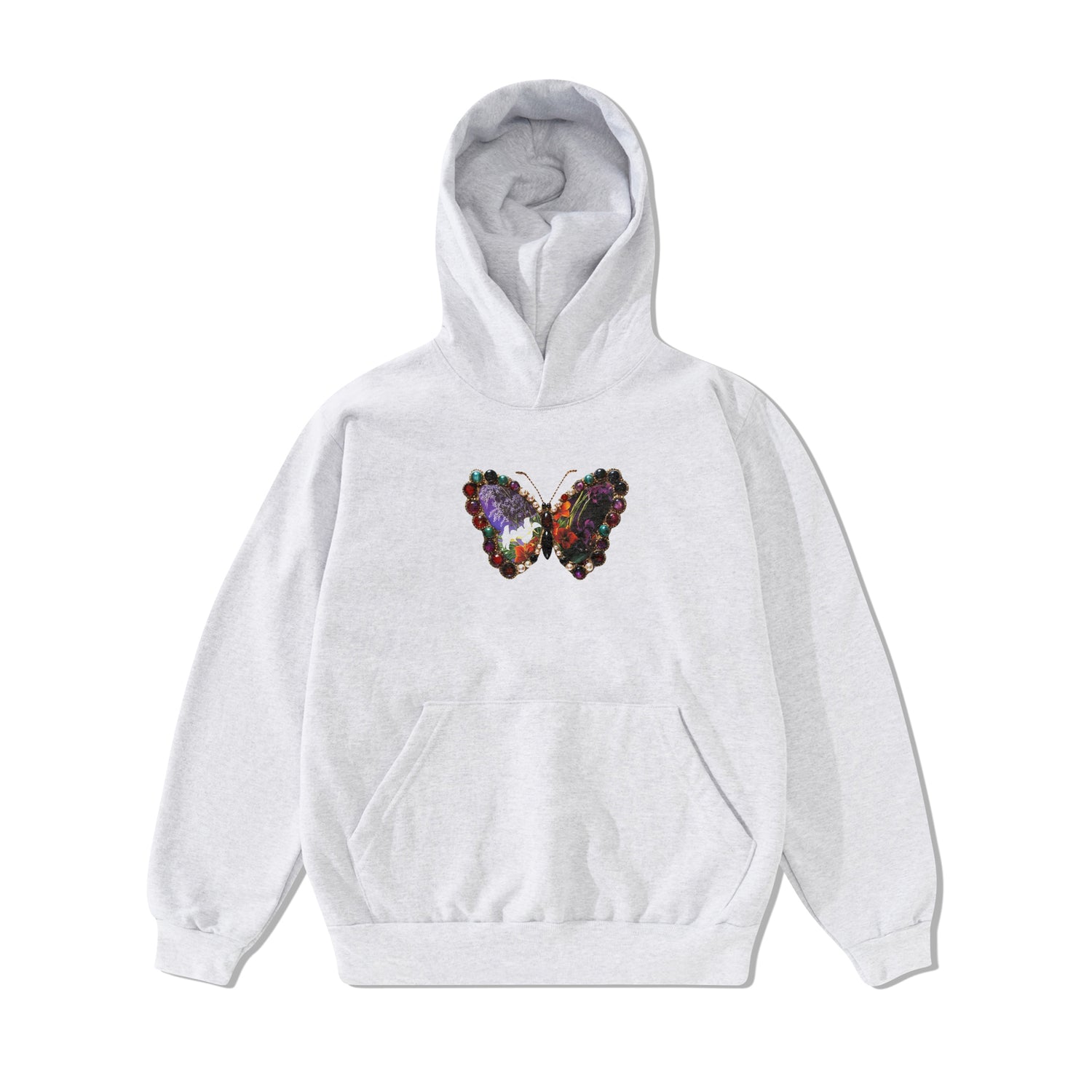 Jewel Pullover Hood, Heather Grey