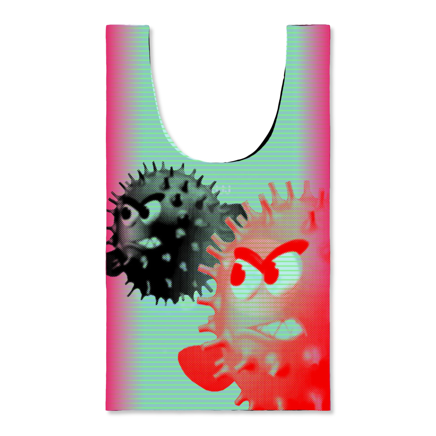 b.Eautiful x LTTT Globe Reusable Bag XL, Black / Green