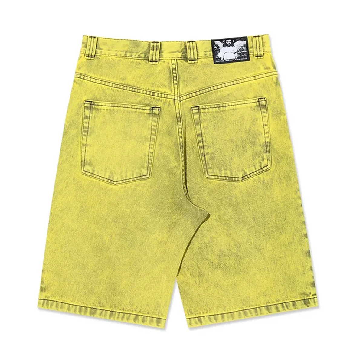 Angel Child Big Boy Shorts, Lemon Black