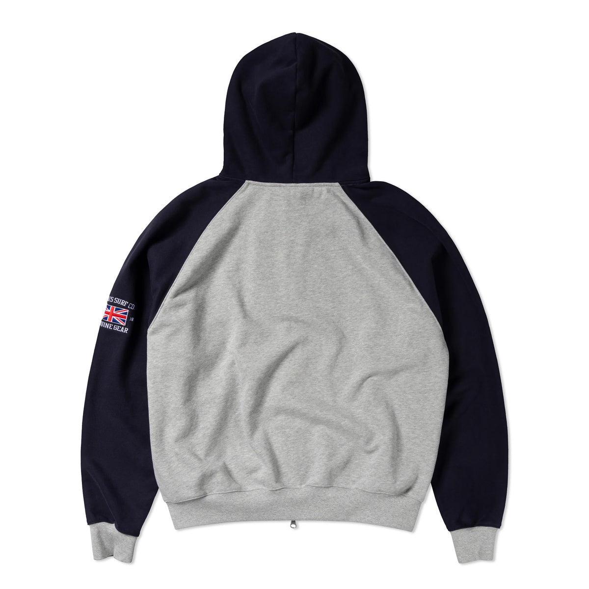 Jersey Raglan Zip YP Hoodie, Heather Grey