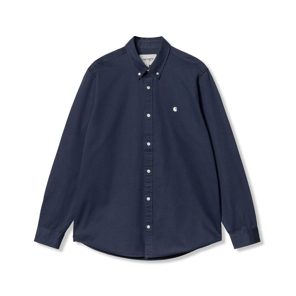 Carhartt WIP Madison L/S Shirt, Air Force Blue / Wax