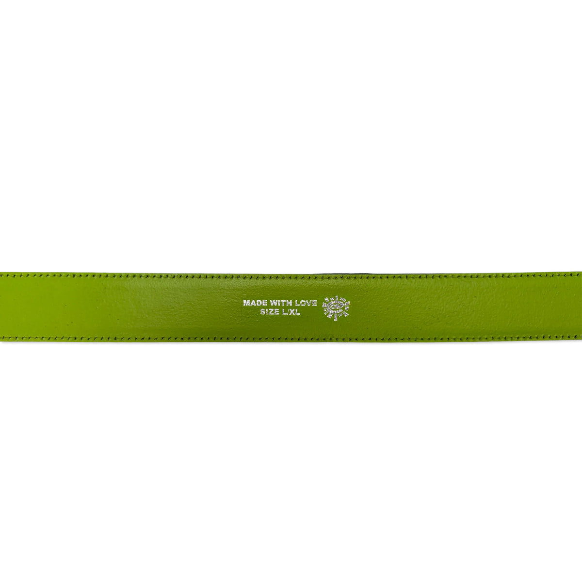 Lazerprint Cowhide Belt, Black / Green