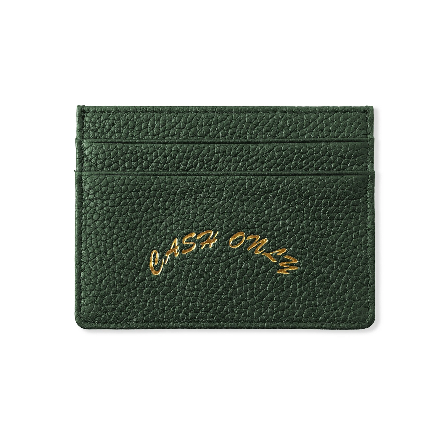 Leather Cardholder, Emerald  