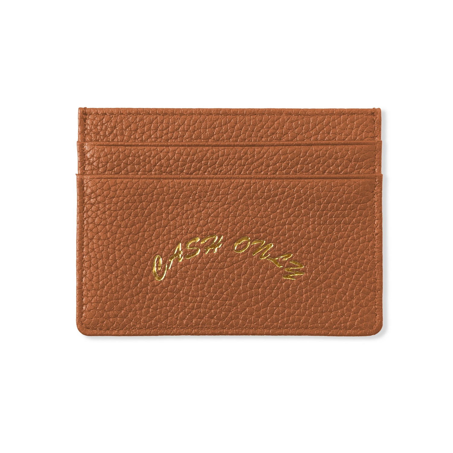 Leather Cardholder, Tan  