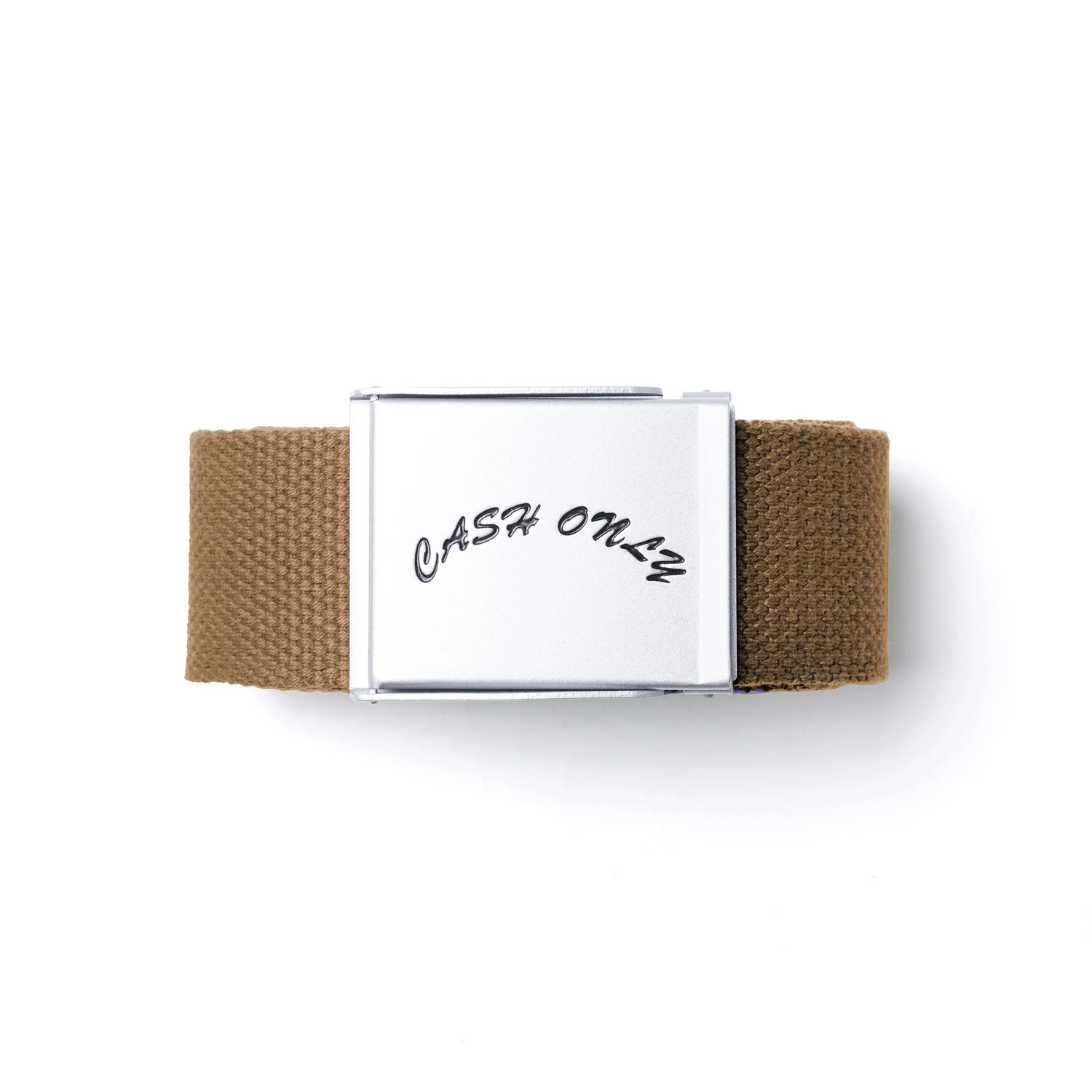 Logo Web Belt, Brown  