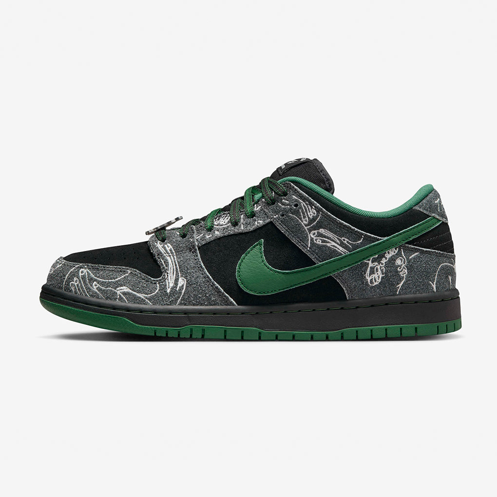 Dunk Low QS ' Ultra Humanized ', Black / Gorge Green