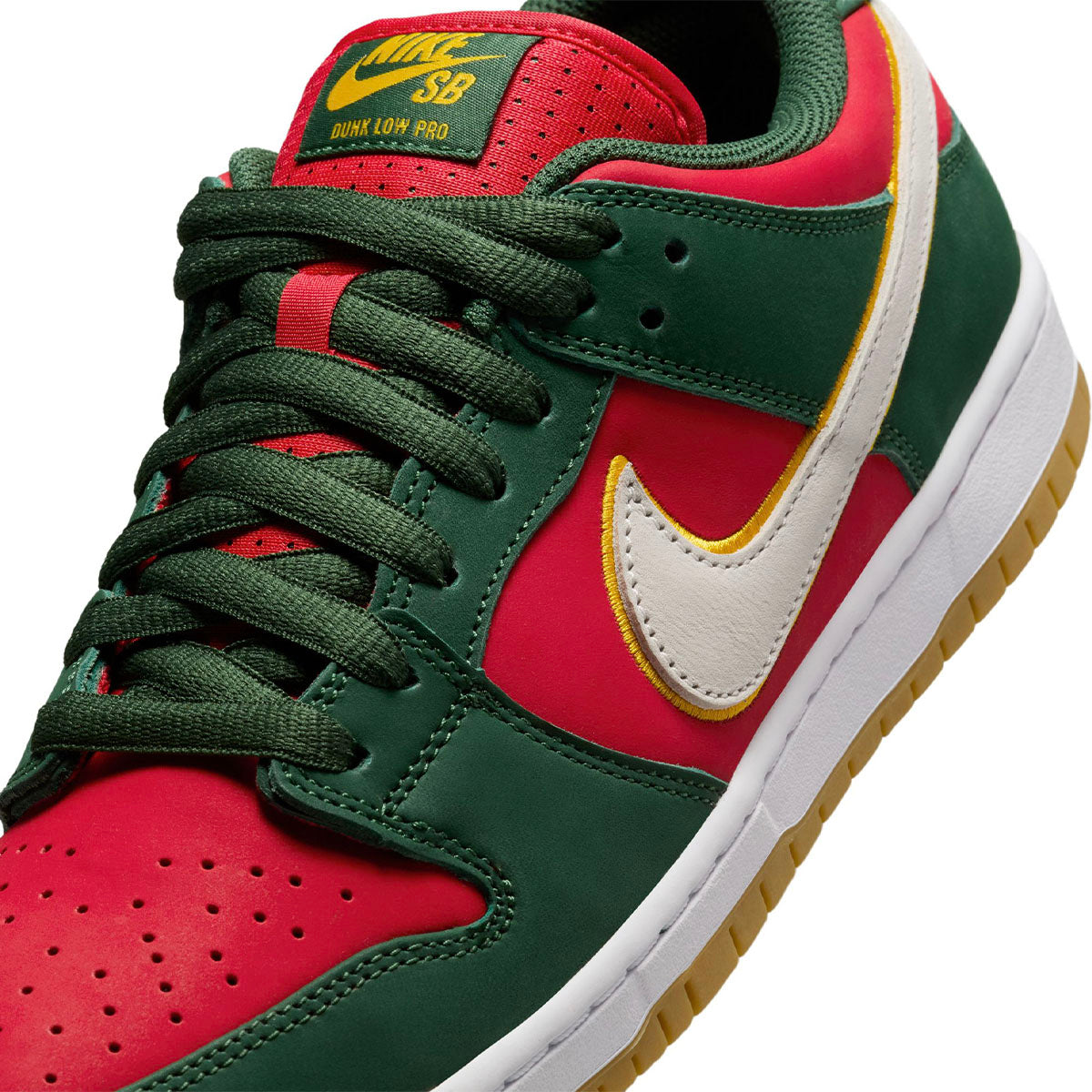 Dunk Low Pro 'Seattle Supersonics', Fir / Fire Red