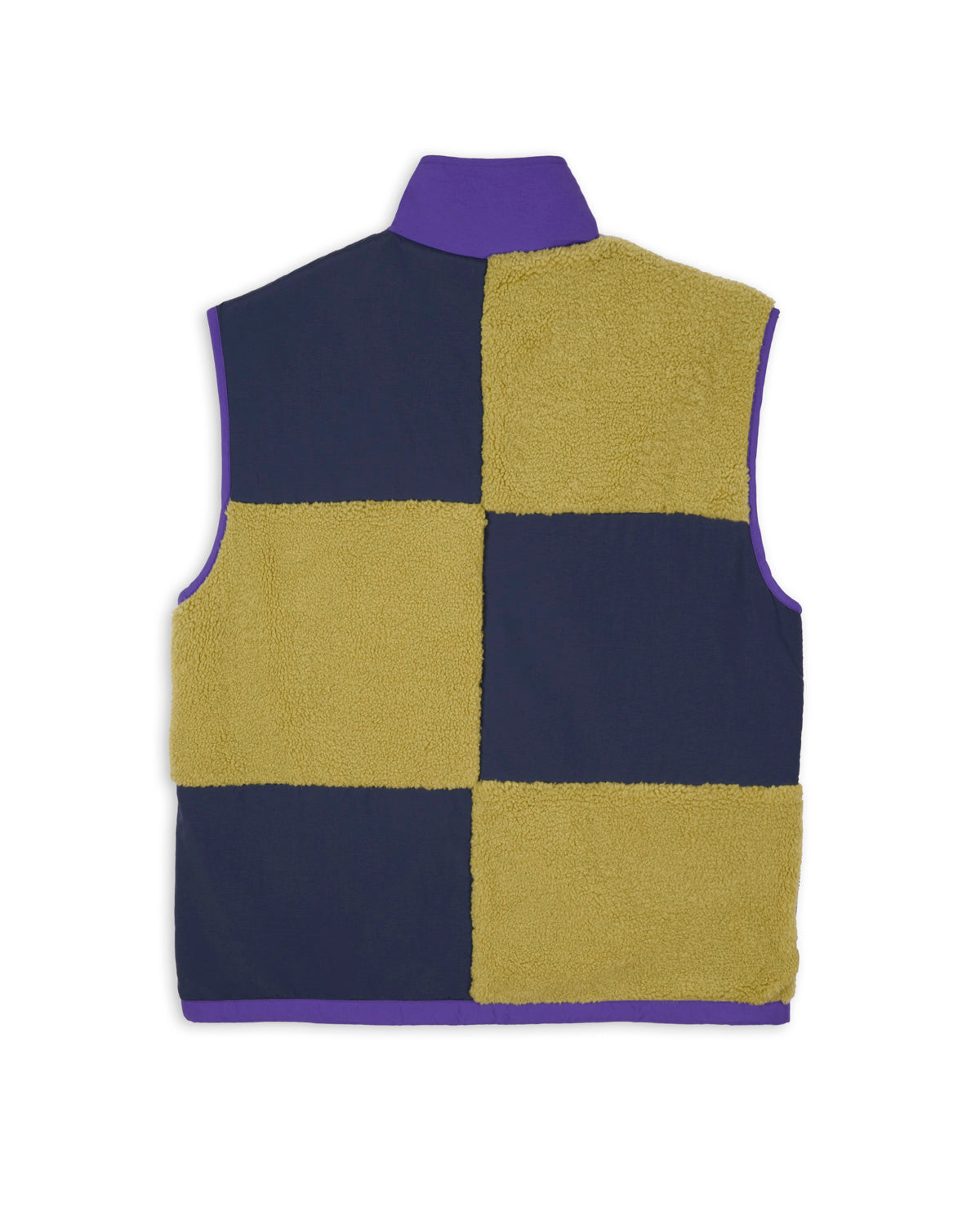 Panelled Field Vest, Navy / Lime
