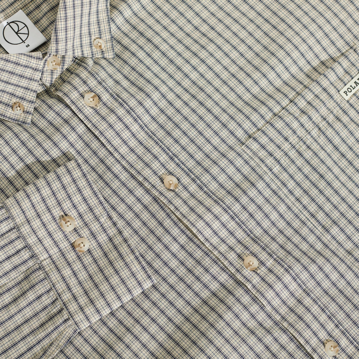 Ben Long Sleeve Shirt, Ivory Check