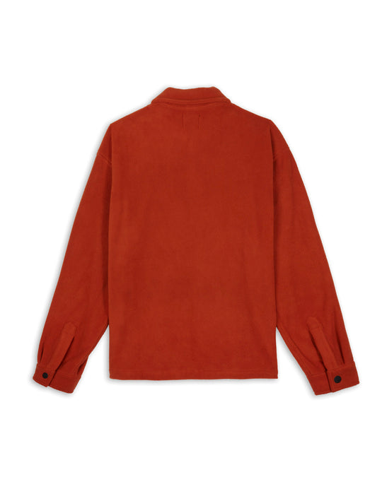 Polar Fleece Climber Shirt, Burnt Orange