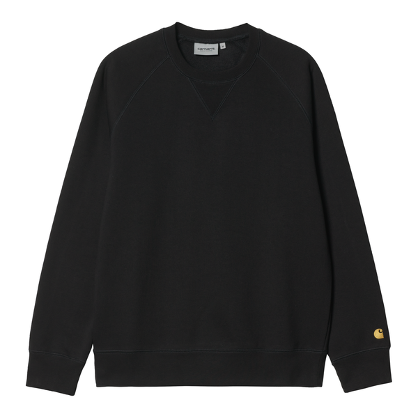 Carhartt WIP Chase Sweat, Black / Gold