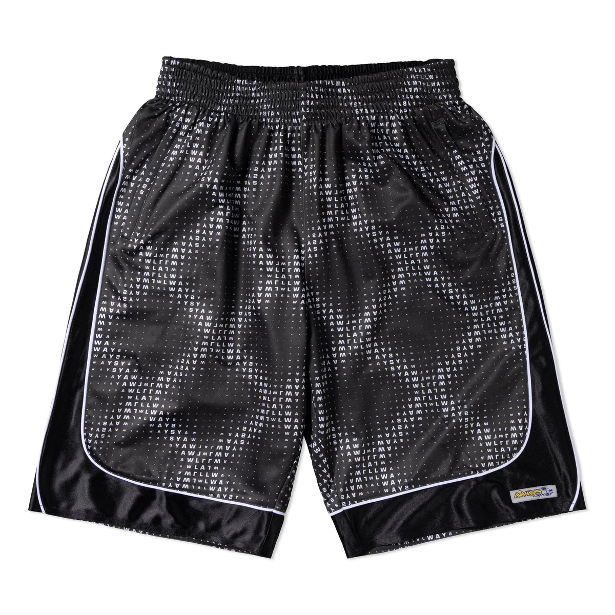 Cross Plaid Shorts, Grey / Black