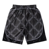 Cross Plaid Shorts, Grey / Black