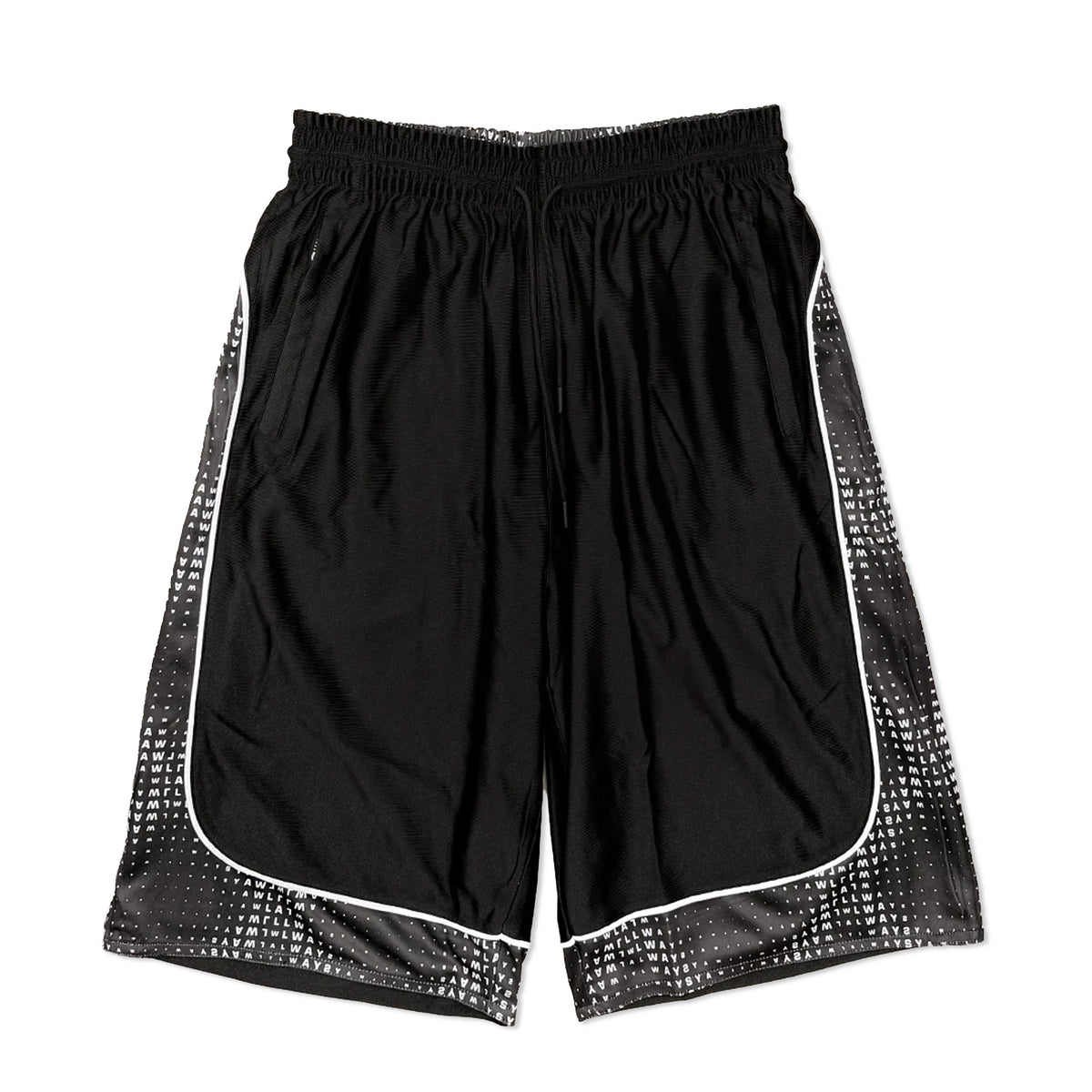Cross Plaid Shorts, Grey / Black