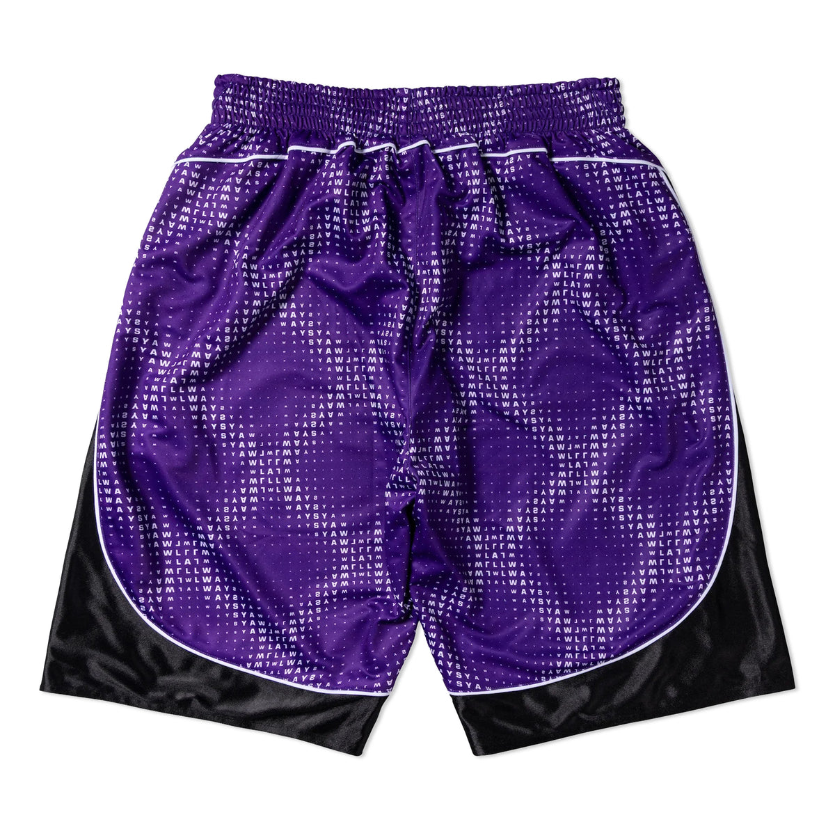Cross Plaid Shorts, Purple / Black