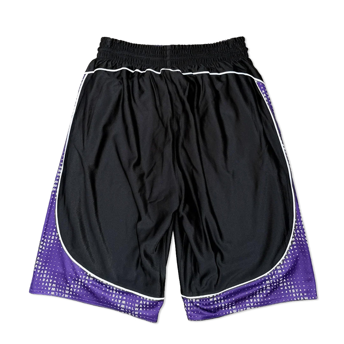 Cross Plaid Shorts, Purple / Black
