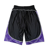 Cross Plaid Shorts, Purple / Black