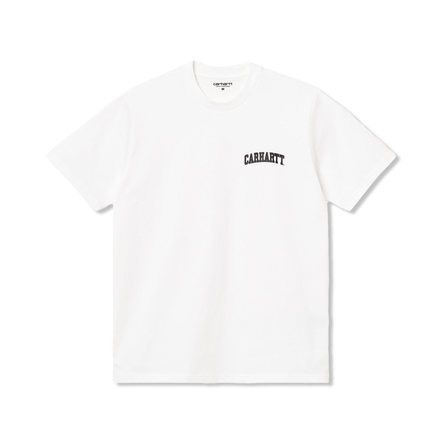 University Script Tee, White / Black