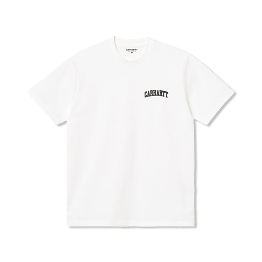 University Script Tee, White / Black