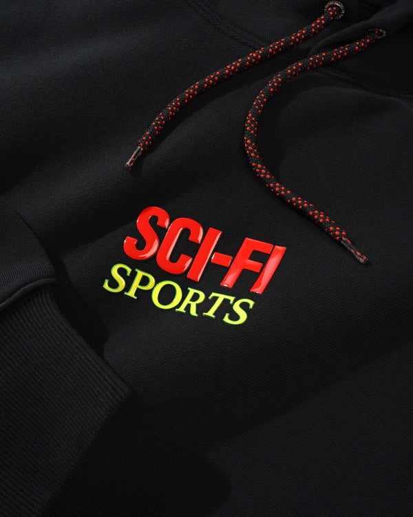 Sci-Fi Fantasy Sci-Fi Sports Pullover Hood, Black