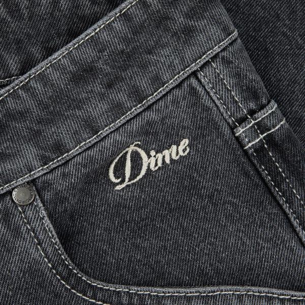Dime Classic Denim Shorts, Black