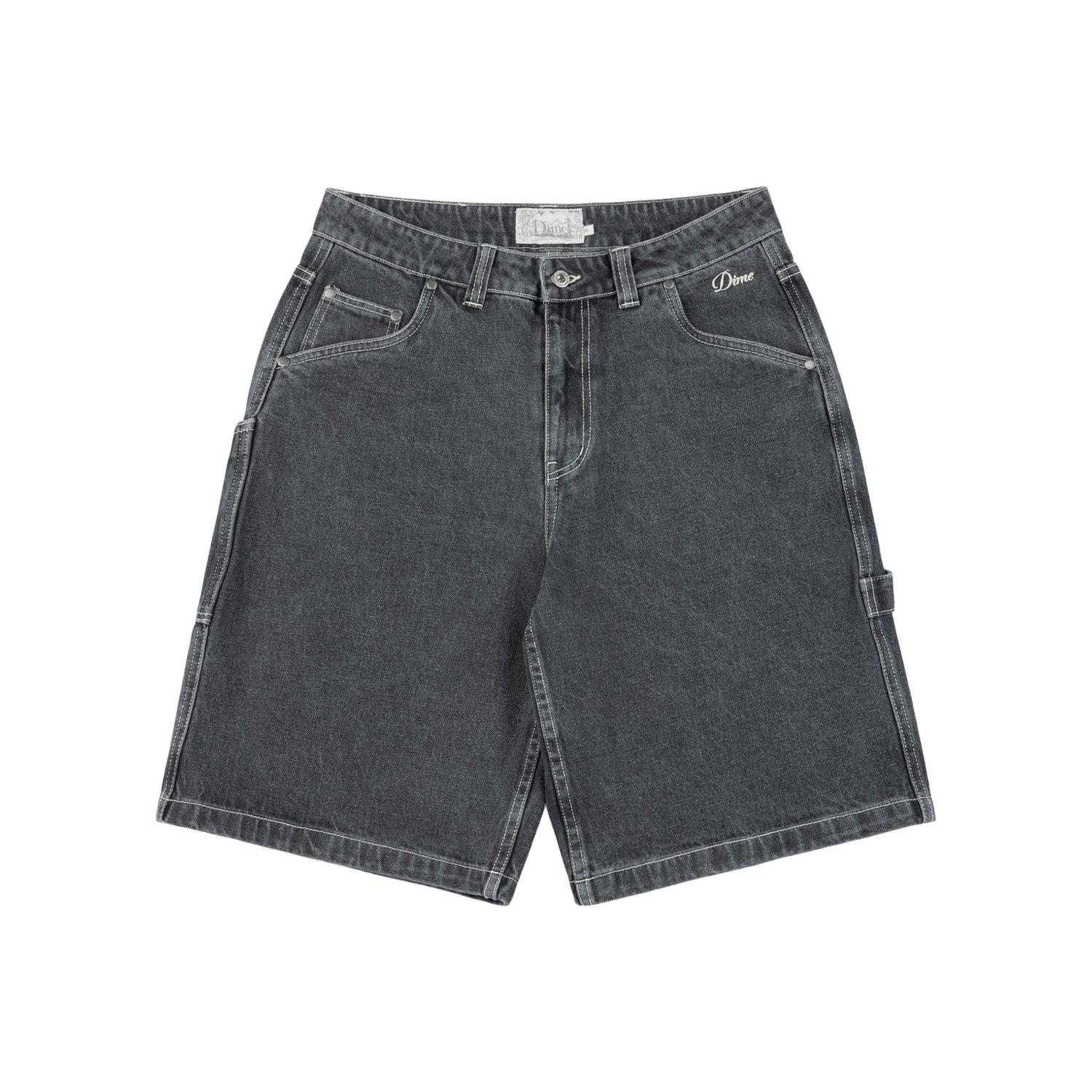 Classic Denim Shorts, Faded Black