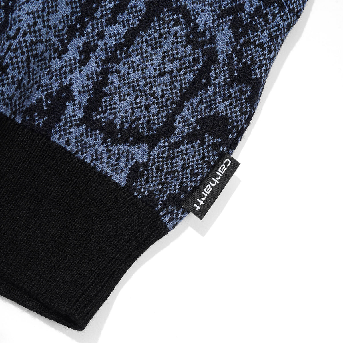 L/S Snake Polo, Camo Jacquard, Velvet Blue