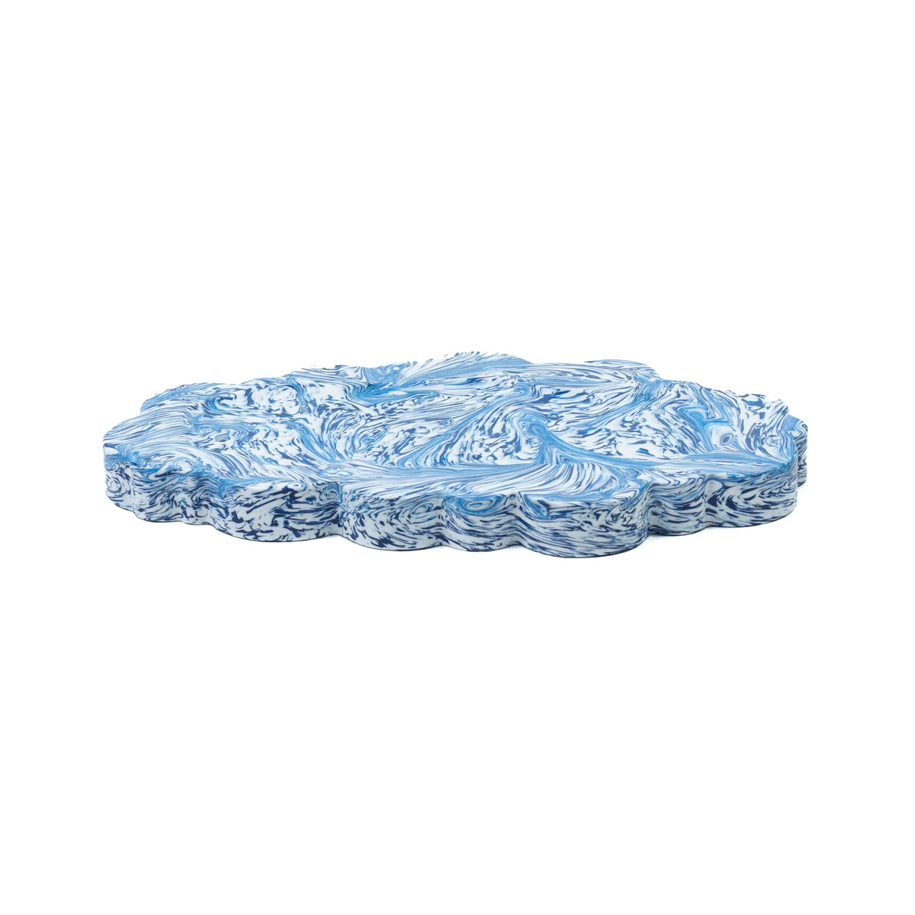 Clouded Desk Tray, Blue Wave