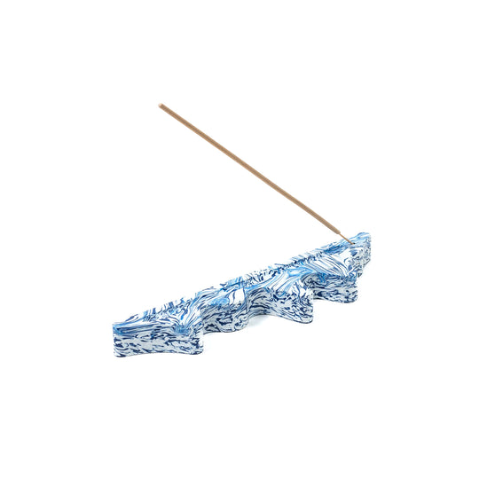 Melting Ecosystem Incense Holder, Blue Wave