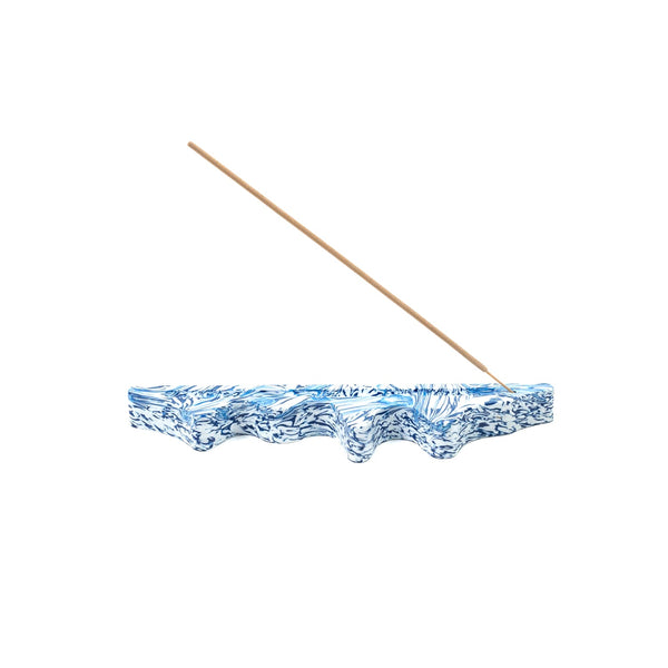 Space Available Melting Ecosystem Incense Holder, Blue Wave