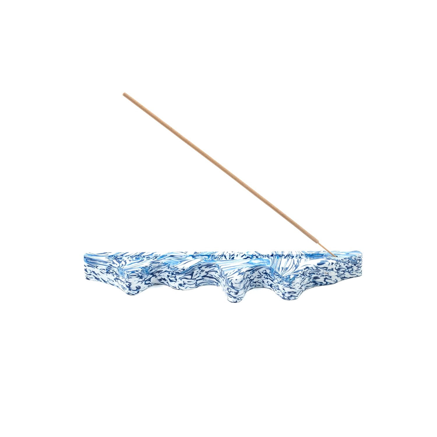 Melting Ecosystem Incense Holder, Blue Wave