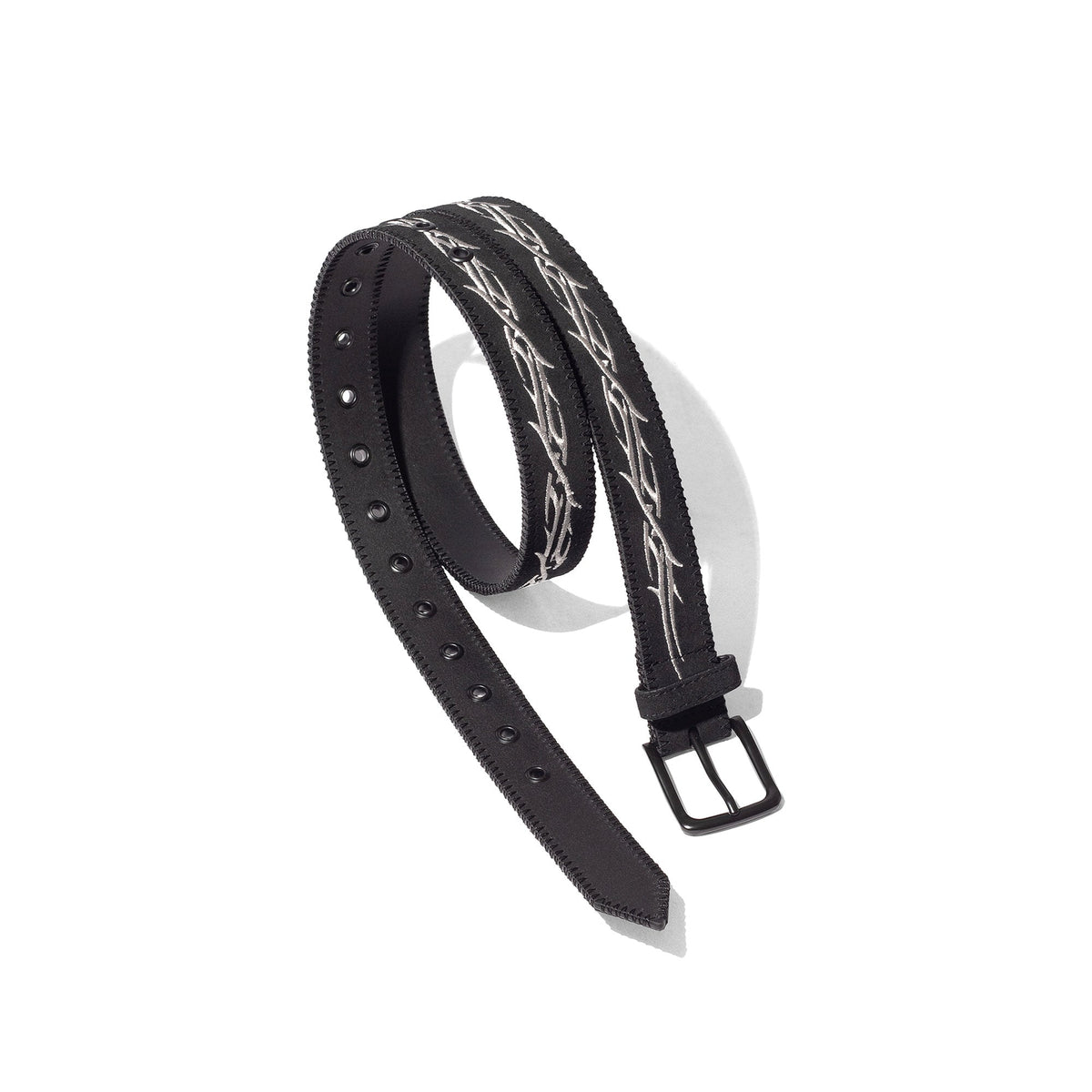 Suede Belt, Black