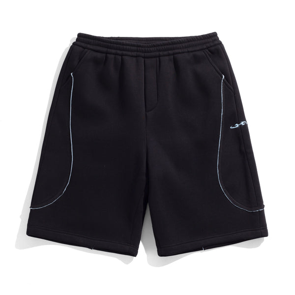 Velvet Carve Shorts, Black / Blue