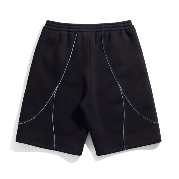 Velvet Carve Shorts, Black / Blue