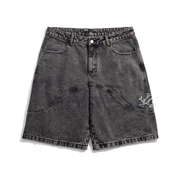 Velvet Convex Short, Washed Black