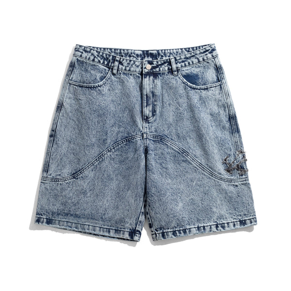 Velvet Convex Short, Washed Blue