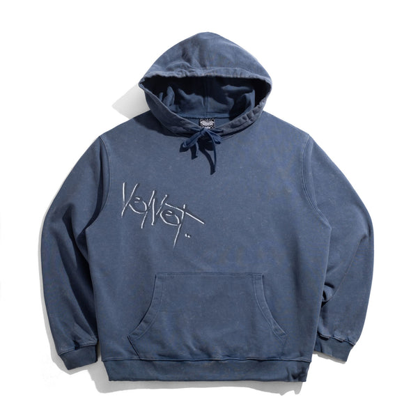 Velvet Paint Pullover Hood, Blue