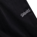 Wide Leg Canvas Pants, Black